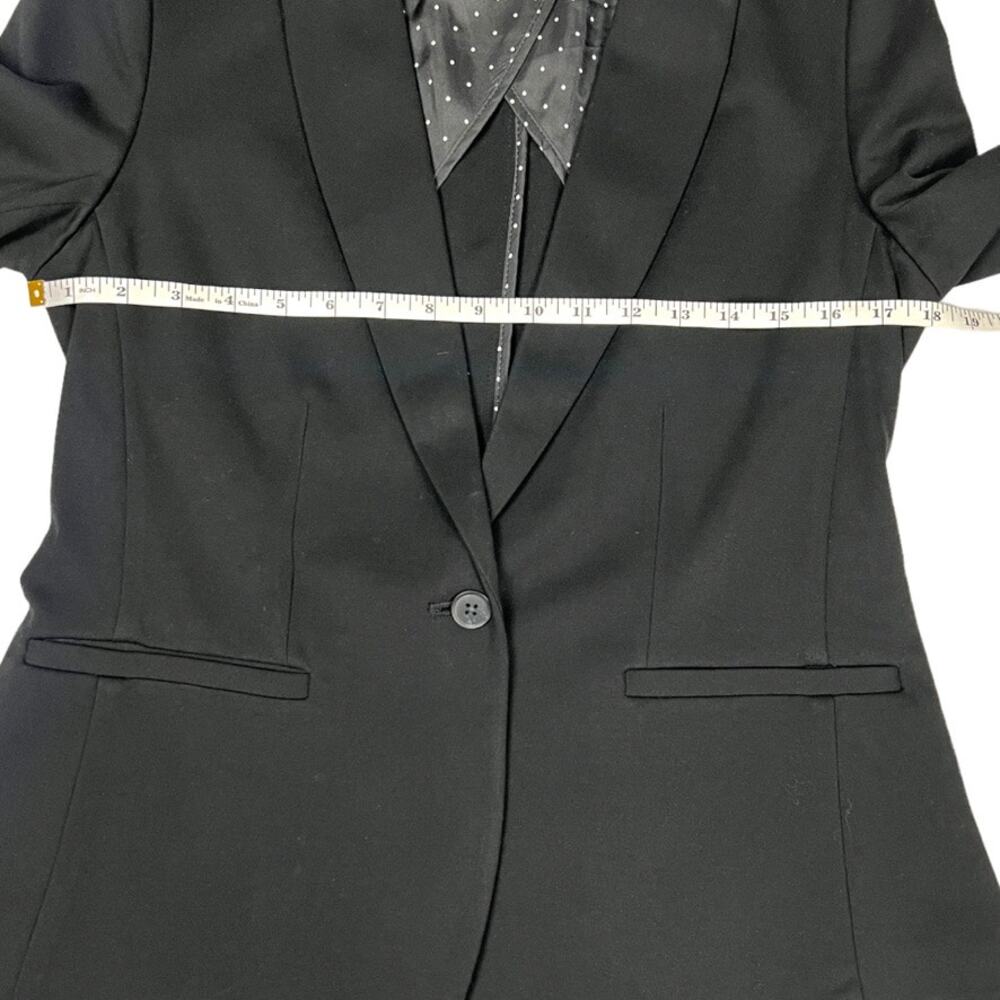 Gap Blazer Jacket Classic Solid Black Jack Single… - image 4